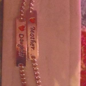 Beautiful mother & daughter engraved bracelet